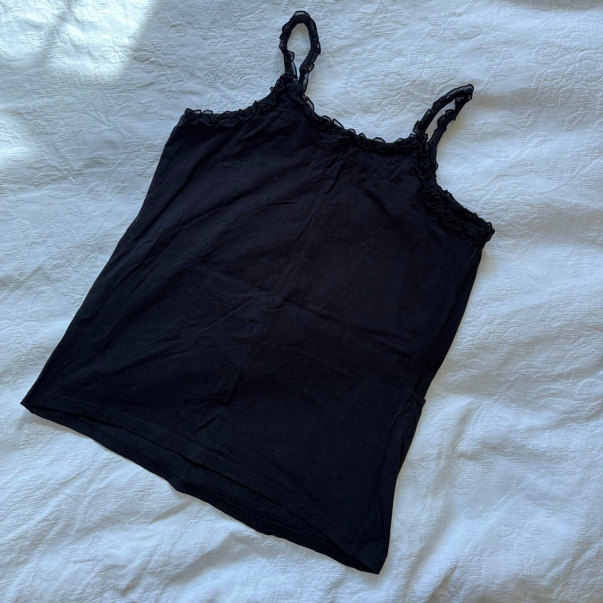 vintage y2k era black cami