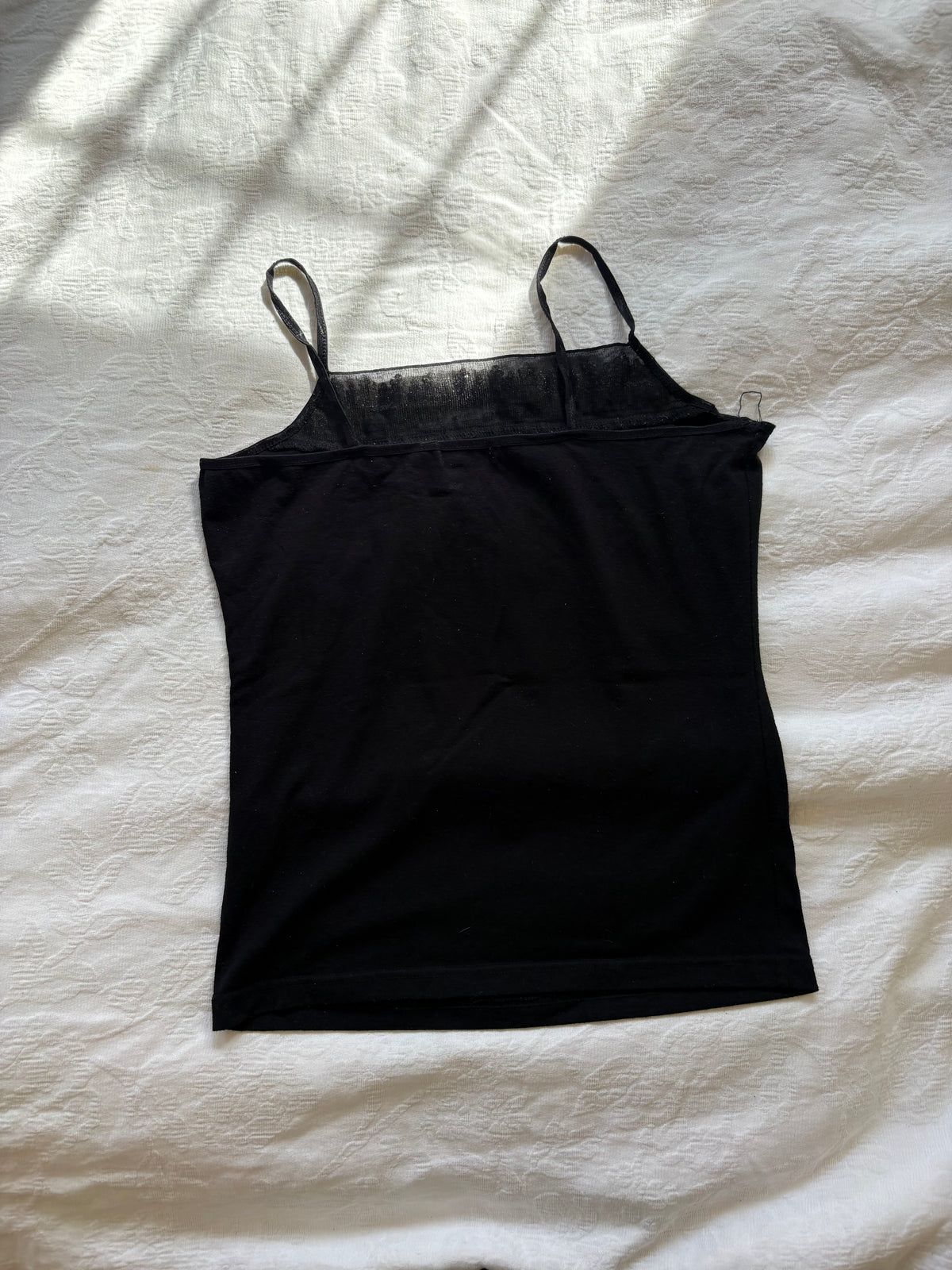 vintage 2000s y2k black cami