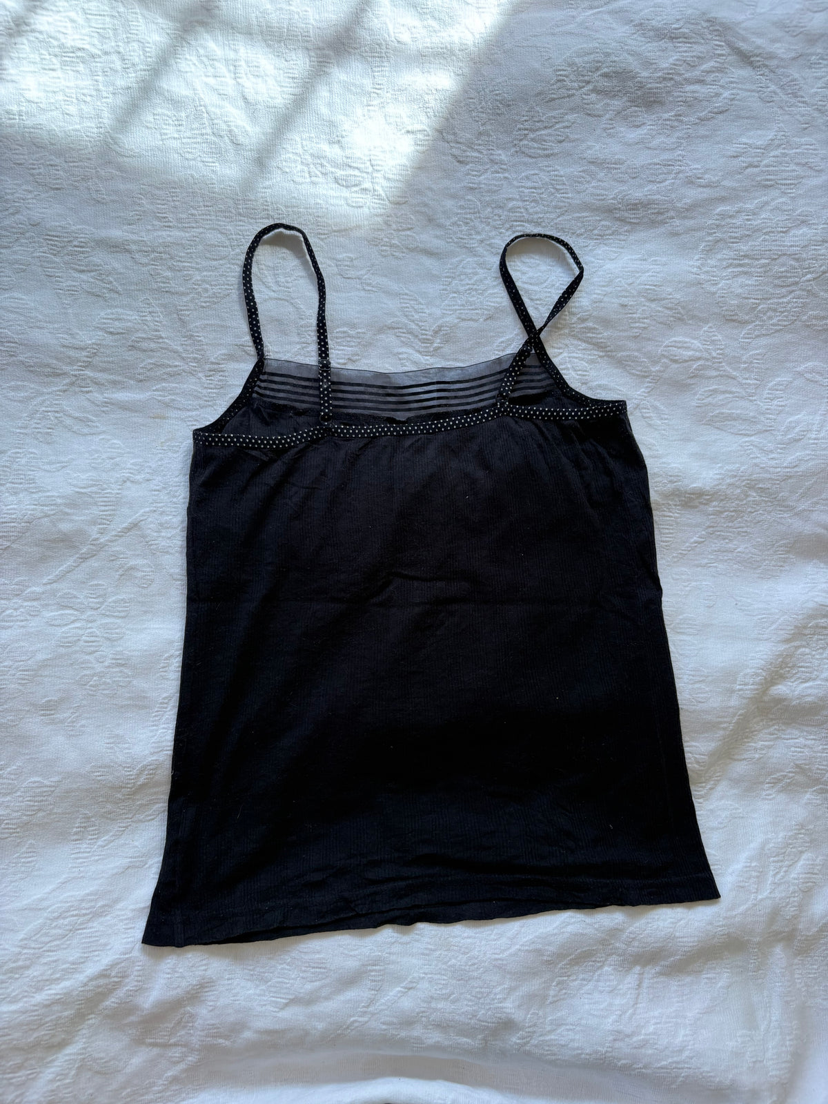 vintage 2000s y2k black cami