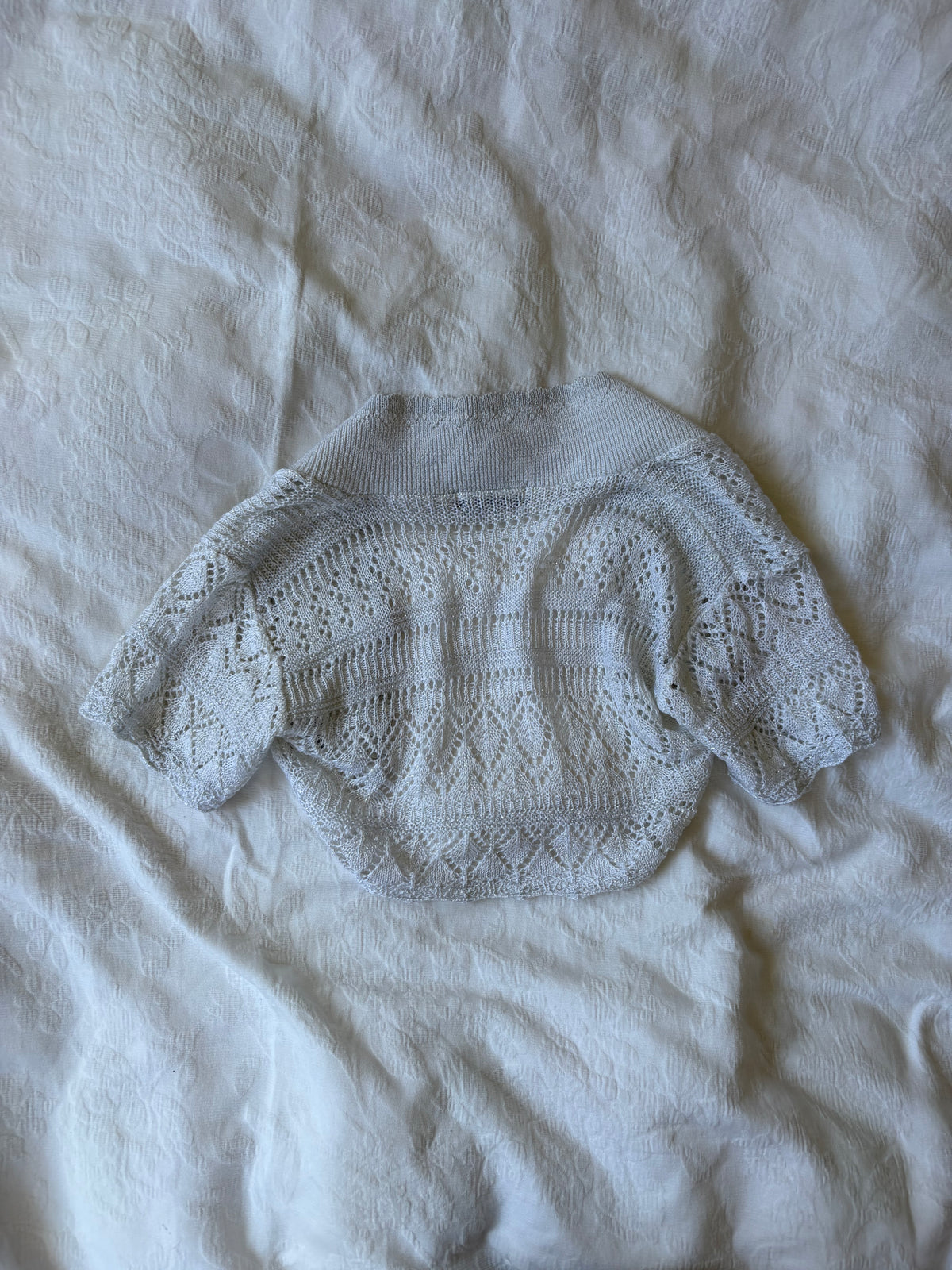 vintage 2000s y2k silver crop bolero