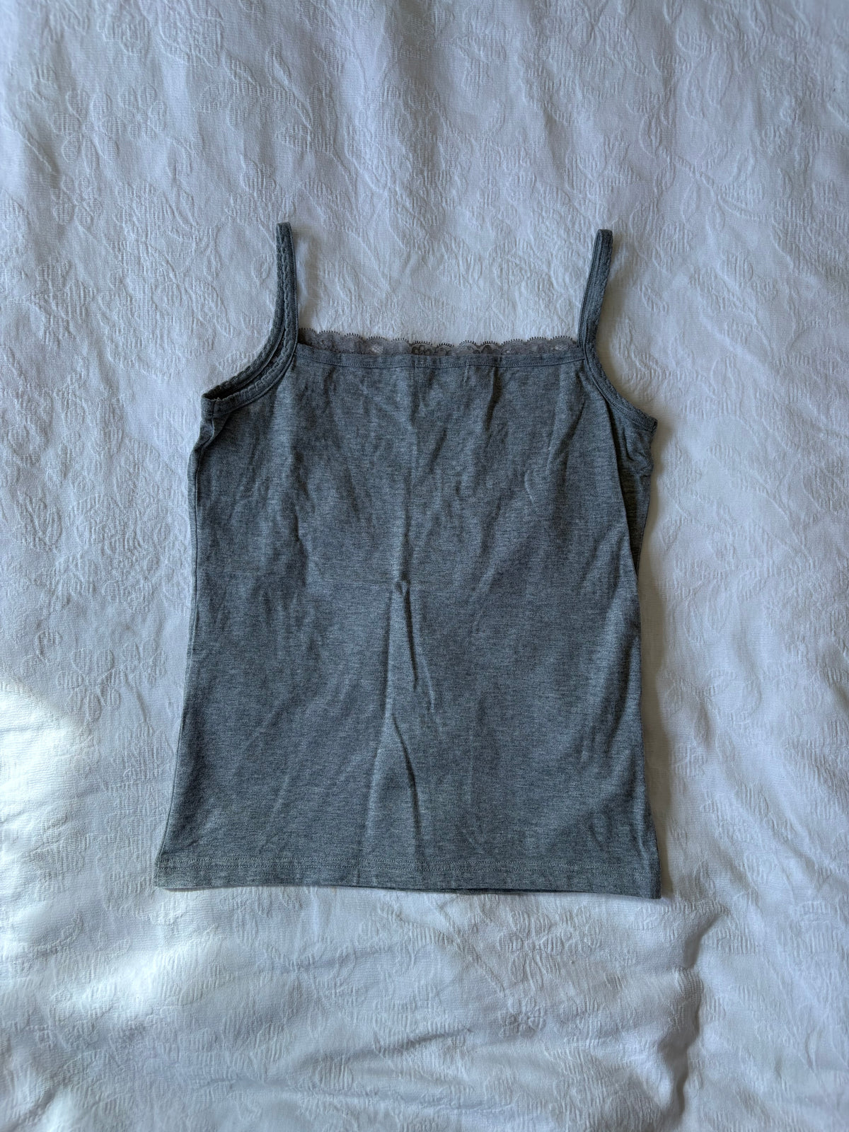 vintage 2000s y2k grey cami
