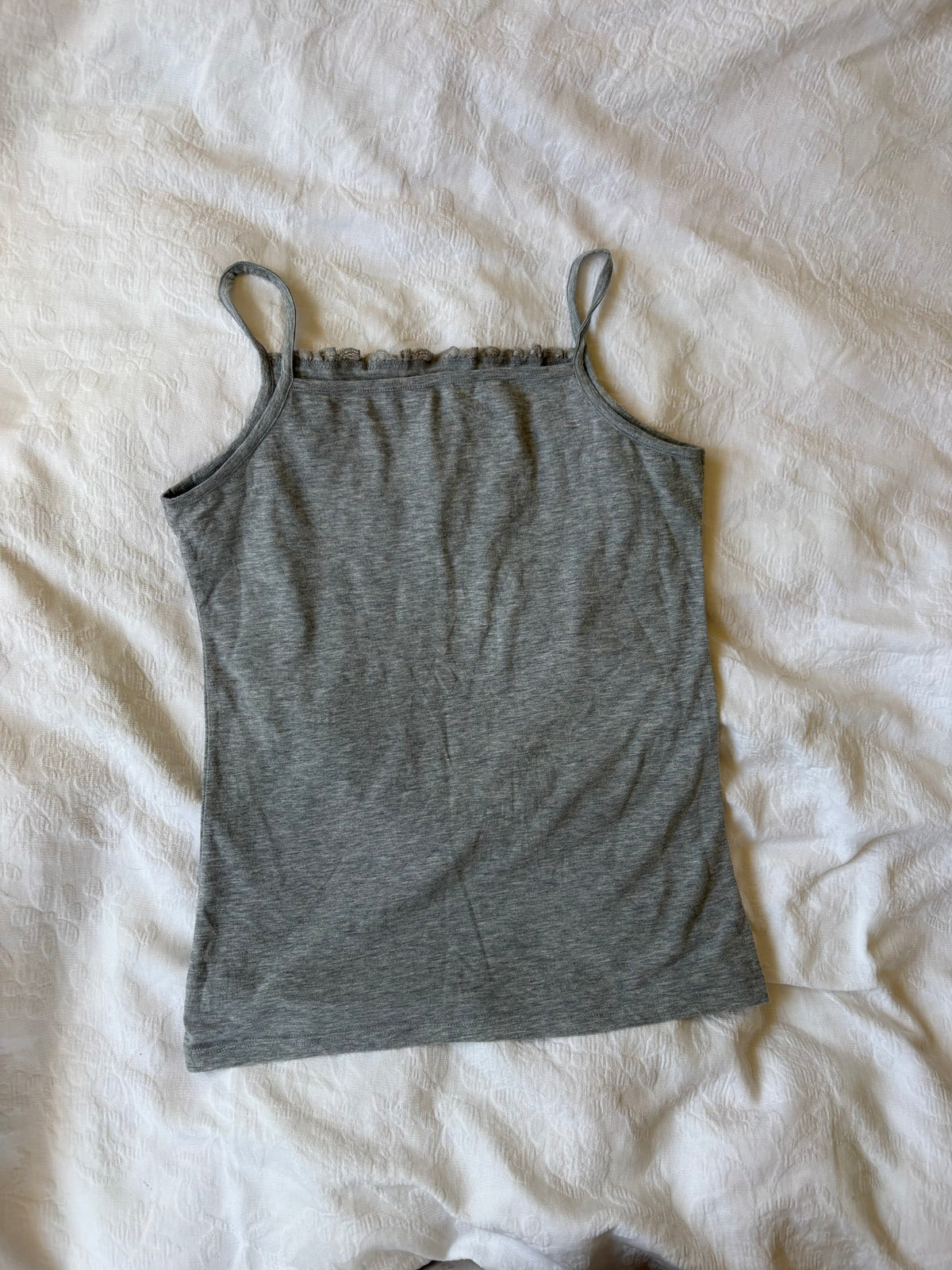 vintage 2000s y2k grey cami