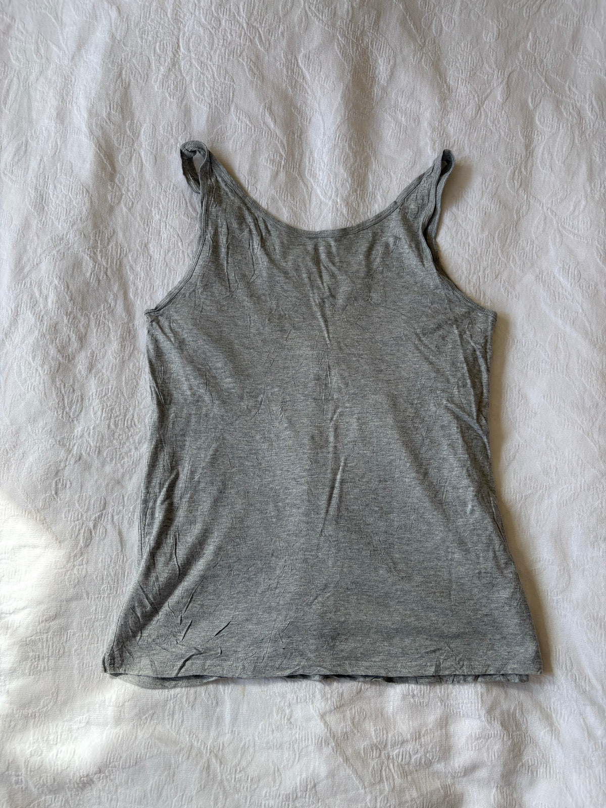 y2k grey flowy swing tank