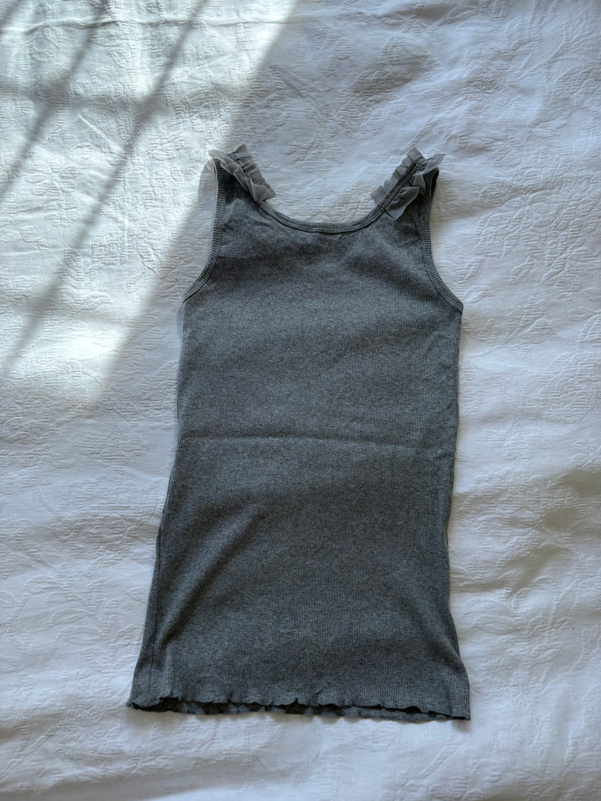 vintage 2000s y2k grey tank