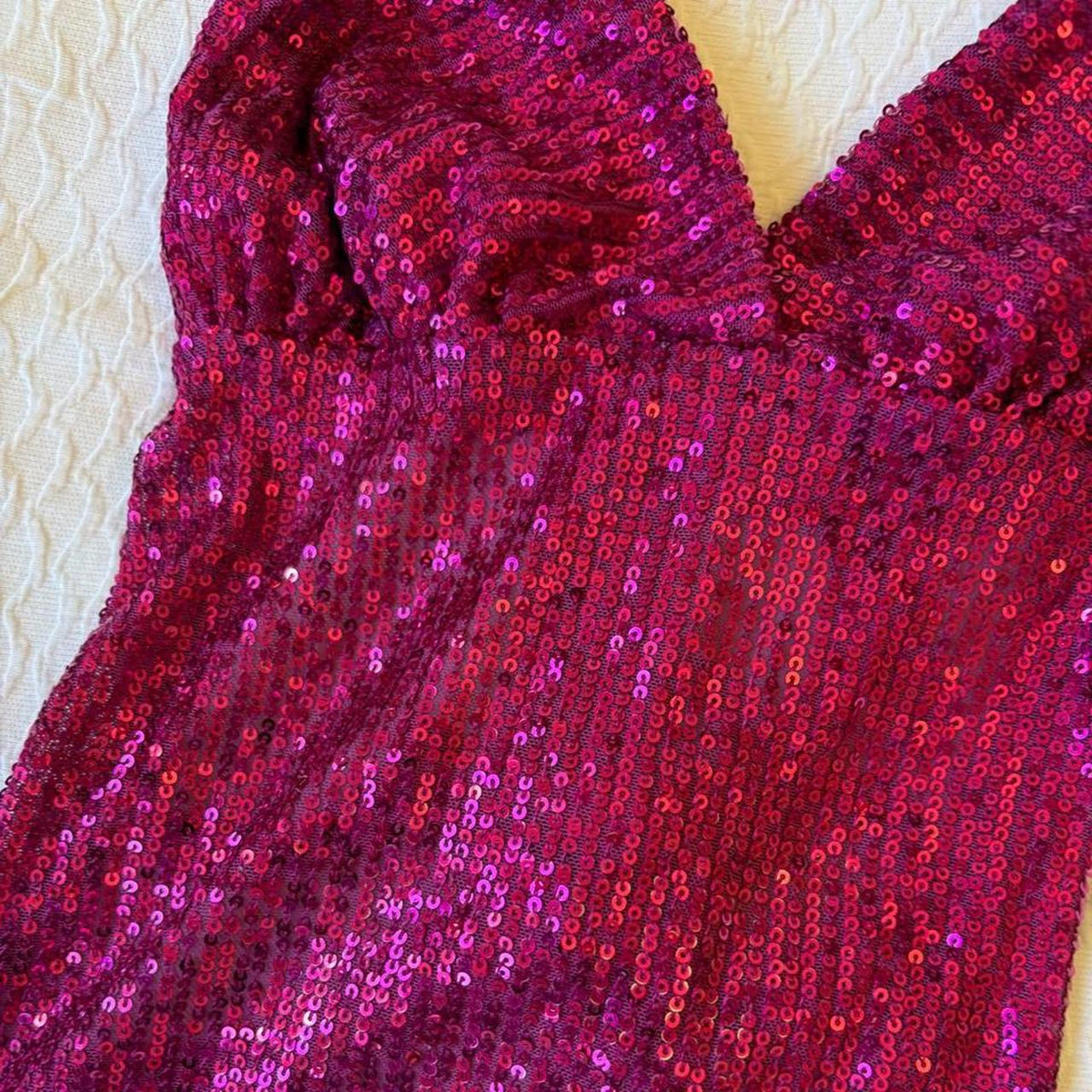 reworked y2k style sequin backless festival halter tank