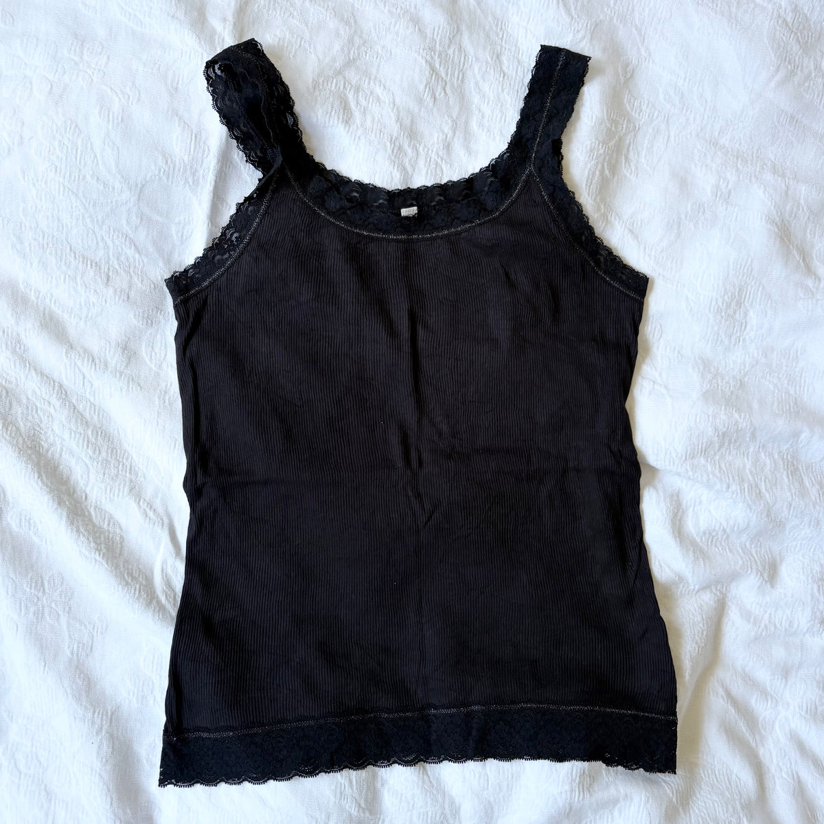 vintage 2000s y2k black tank