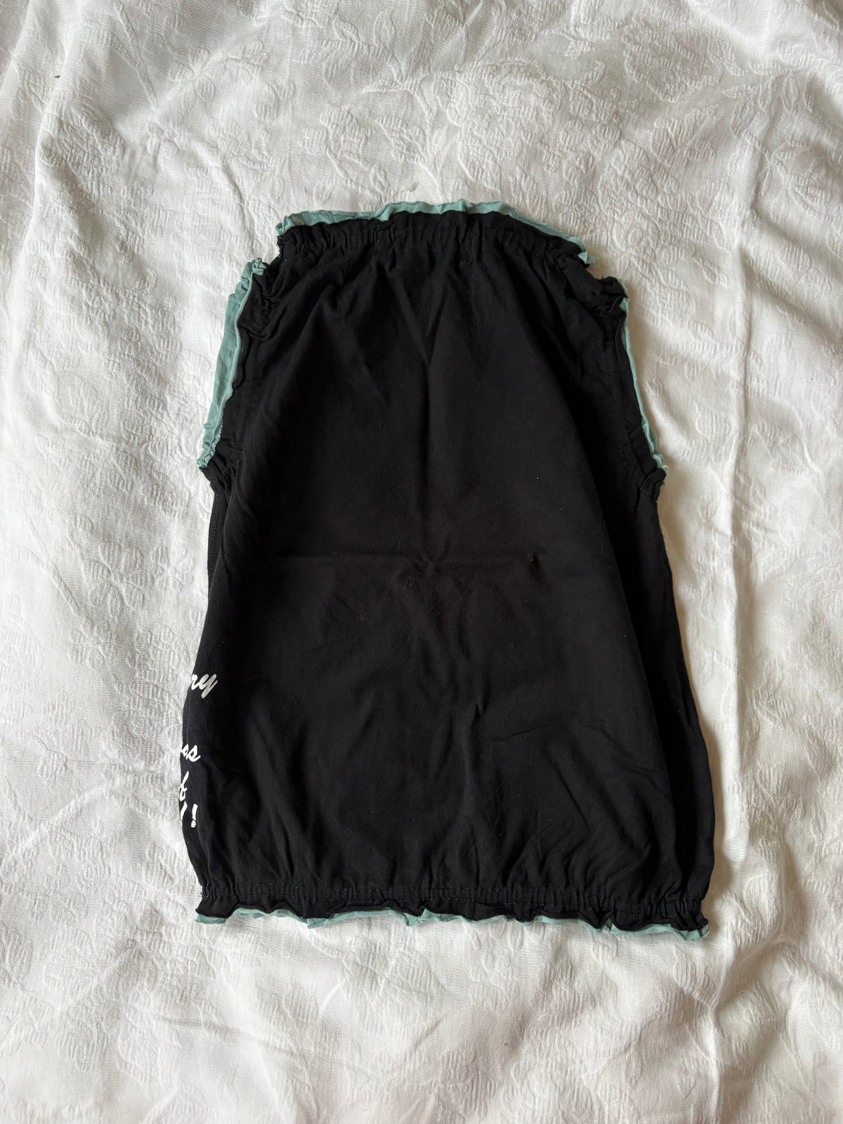 vintage 2000s y2k black graphic loose fit tank
