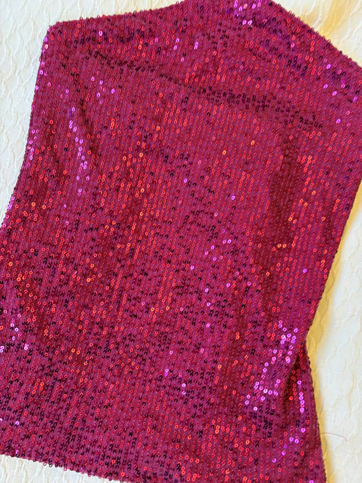 reworked y2k style sequin festival halter tank