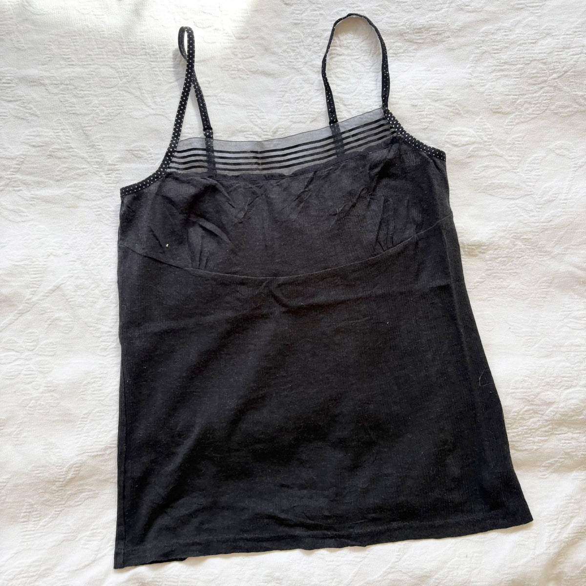 vintage 2000s y2k black cami