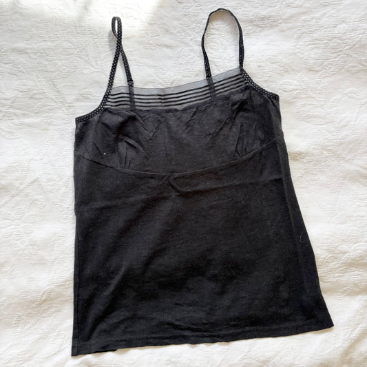 vintage 2000s y2k black cami
