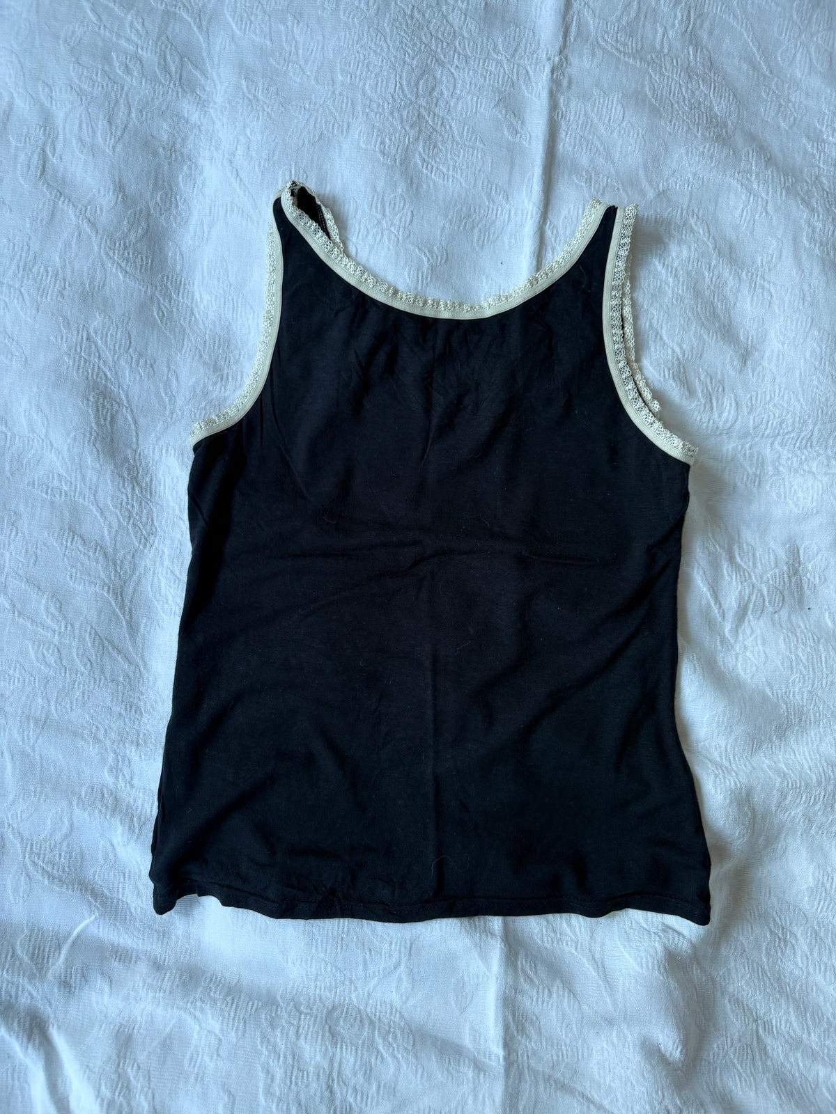 vintage 2000s y2k navy tank