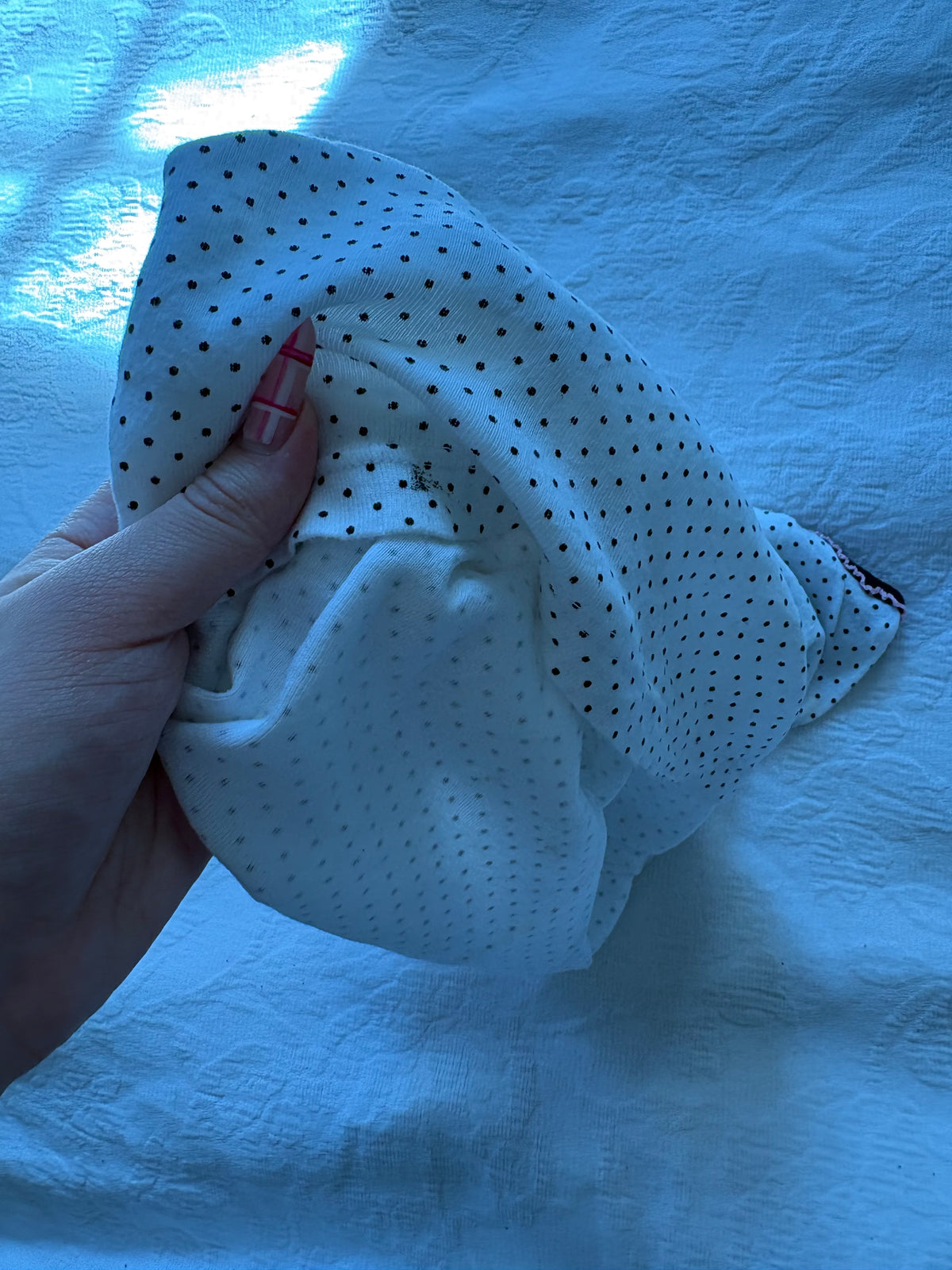 vintage 2000s y2k coquette polka dot cami