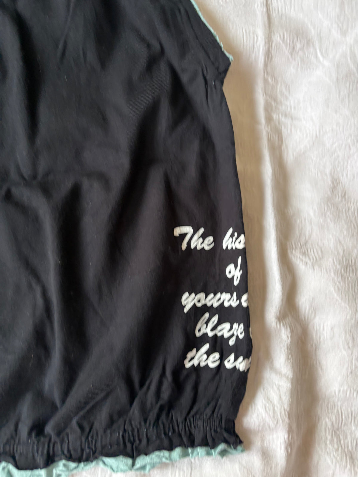 vintage 2000s y2k black graphic loose fit tank