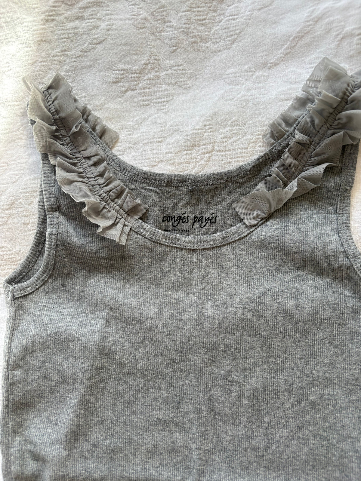 vintage 2000s y2k grey tank