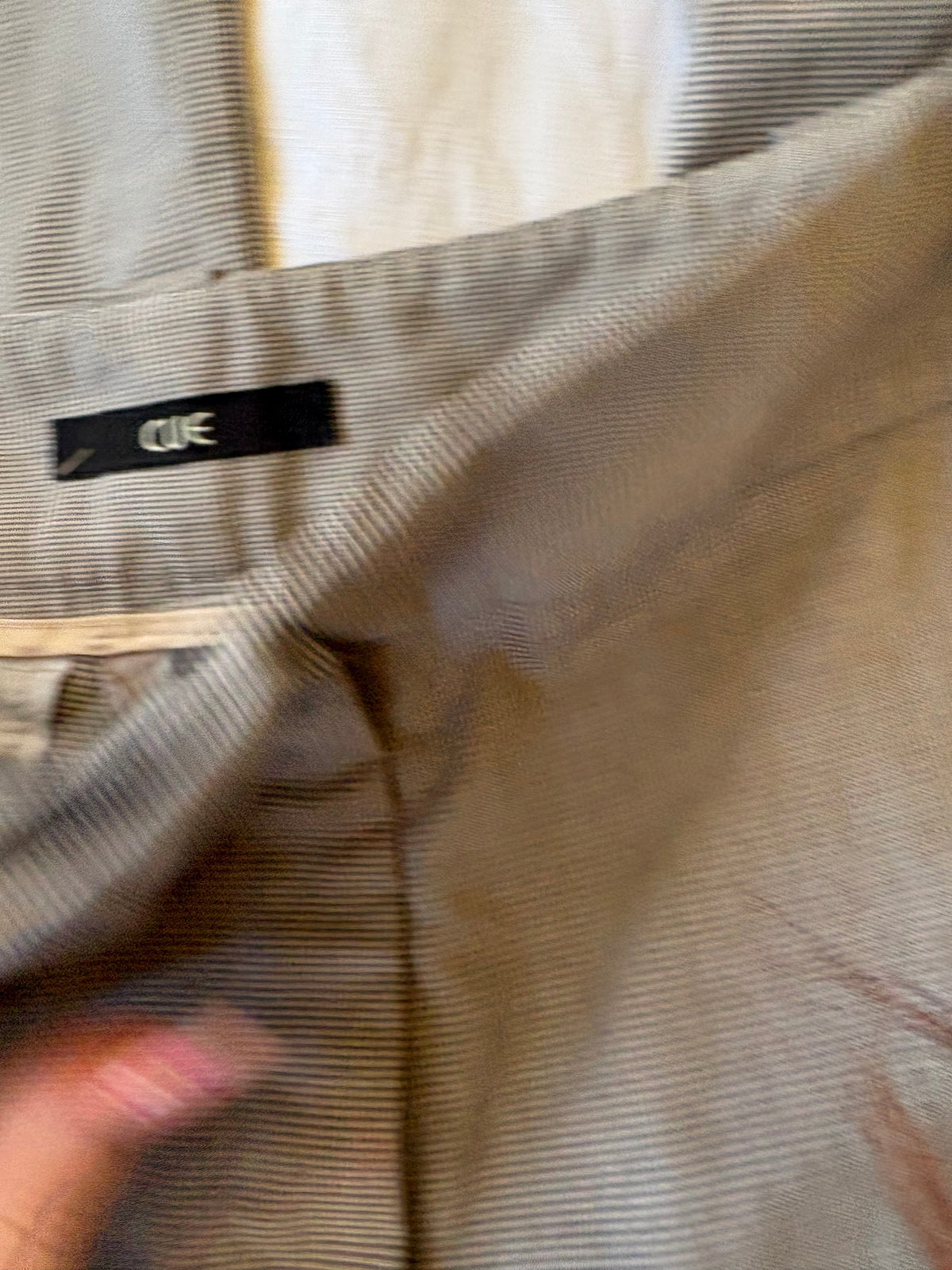 vintage 90s grey white straight leg suit pants