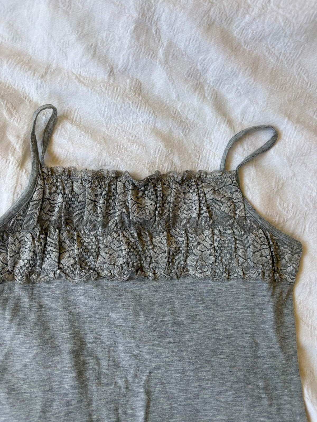 vintage 2000s y2k grey cami