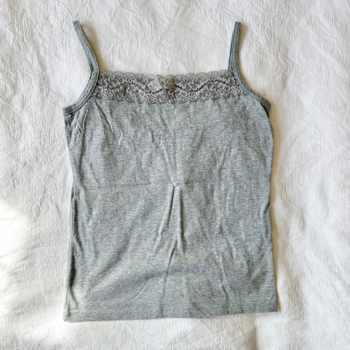 vintage 2000s y2k grey cami