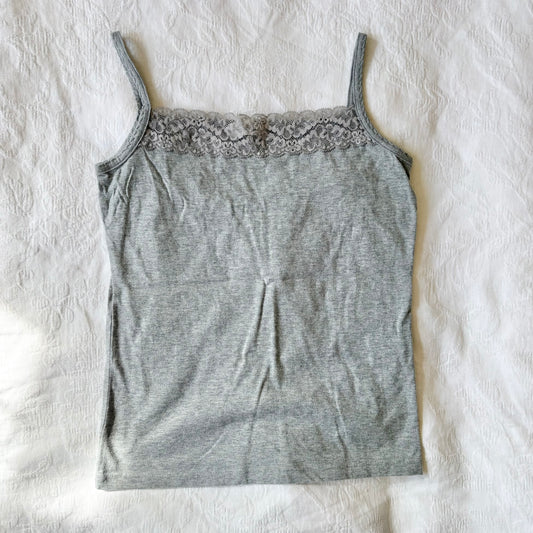 vintage 2000s y2k grey cami