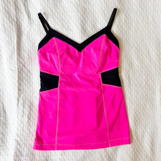 vintage 2000s y2k pink lululemon activewear tank