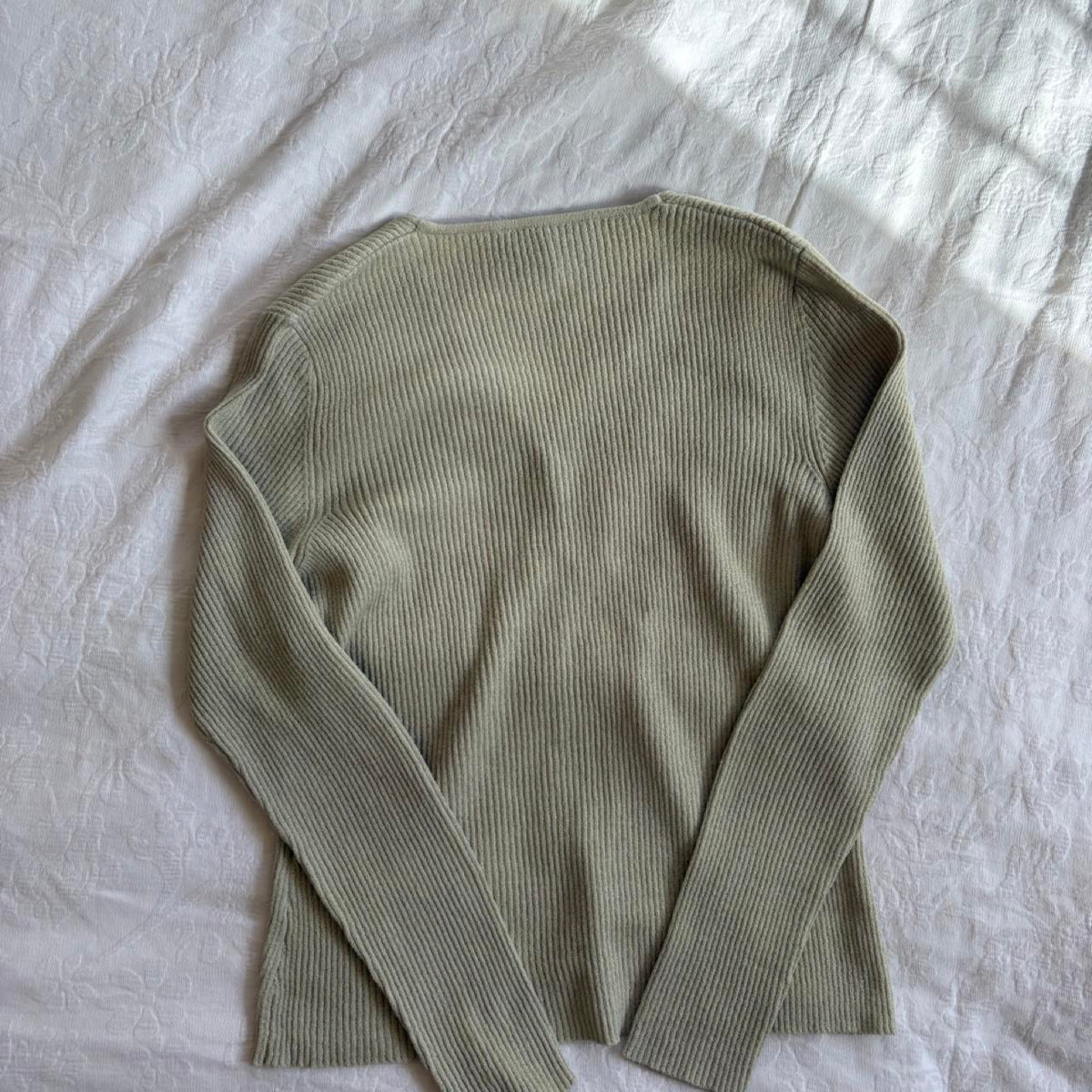 deadstock NWOT vintage 90s tan cream cardigan