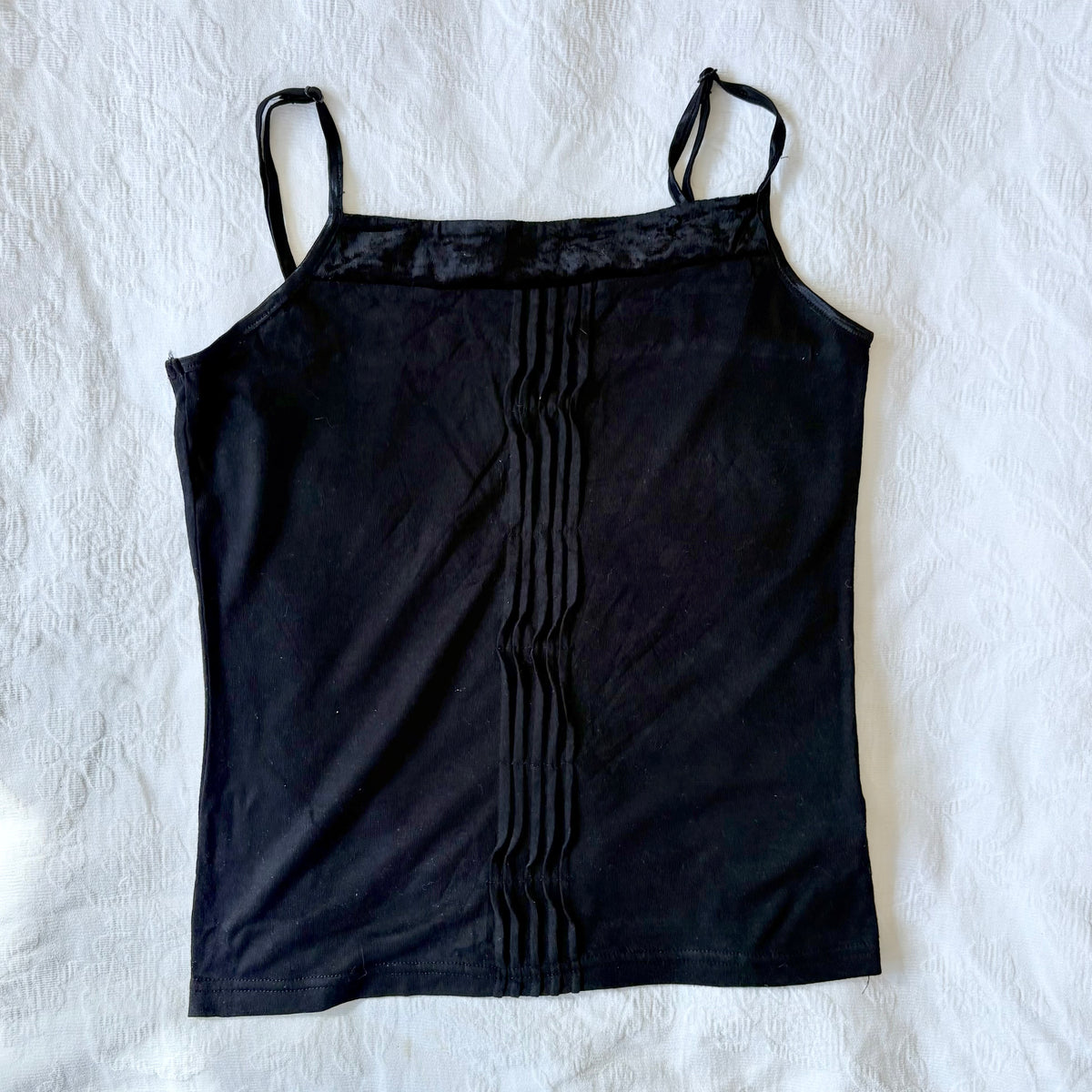 vintage 2000s y2k black cami