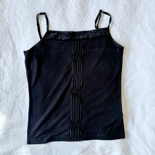 vintage 2000s y2k black cami