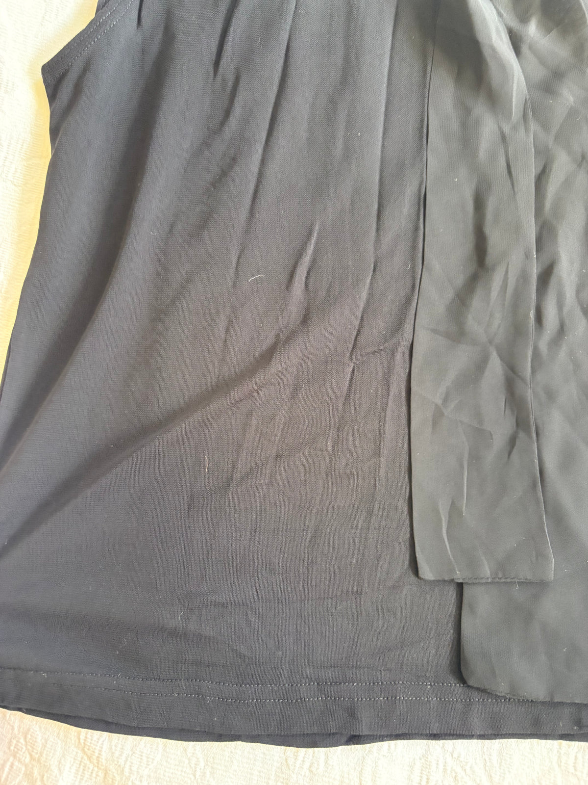 vintage 90s black mesh high neck tank