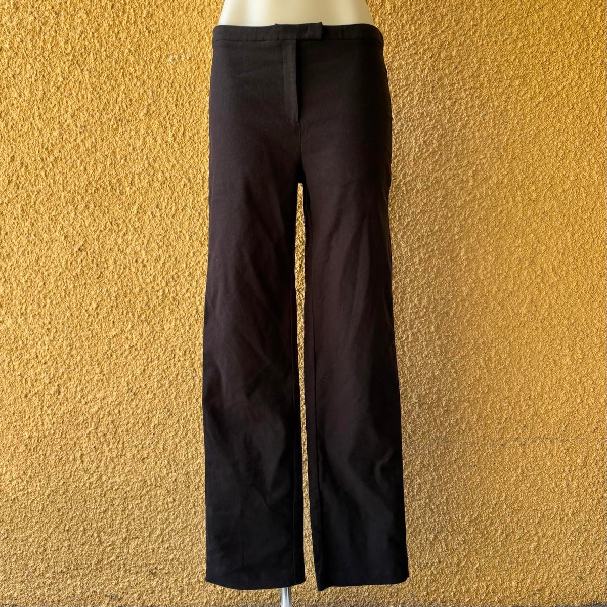 vintage 90s black straight leg felt suit pants