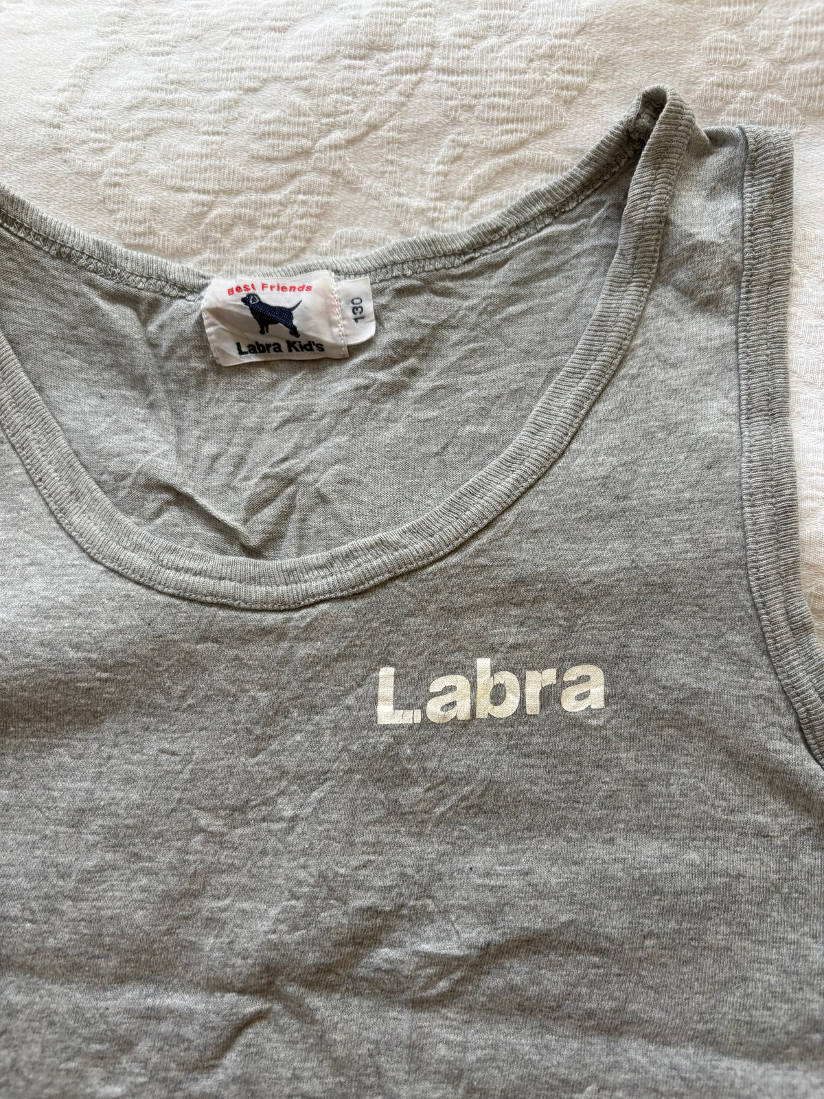 vintage y2k era grey graphic tank