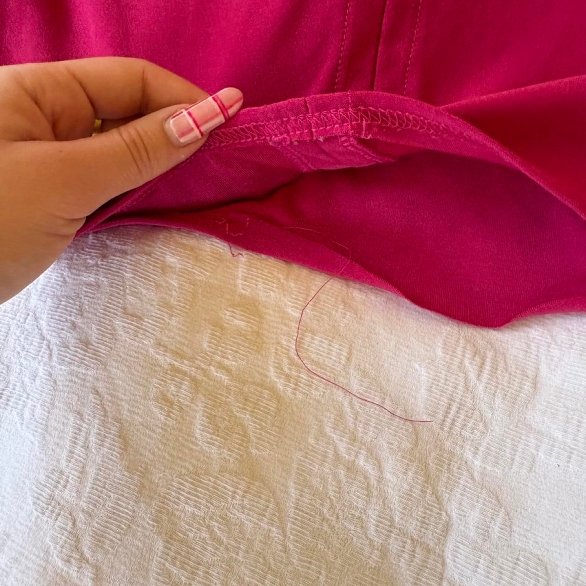 vintage 2000s y2k basic pink baby tee