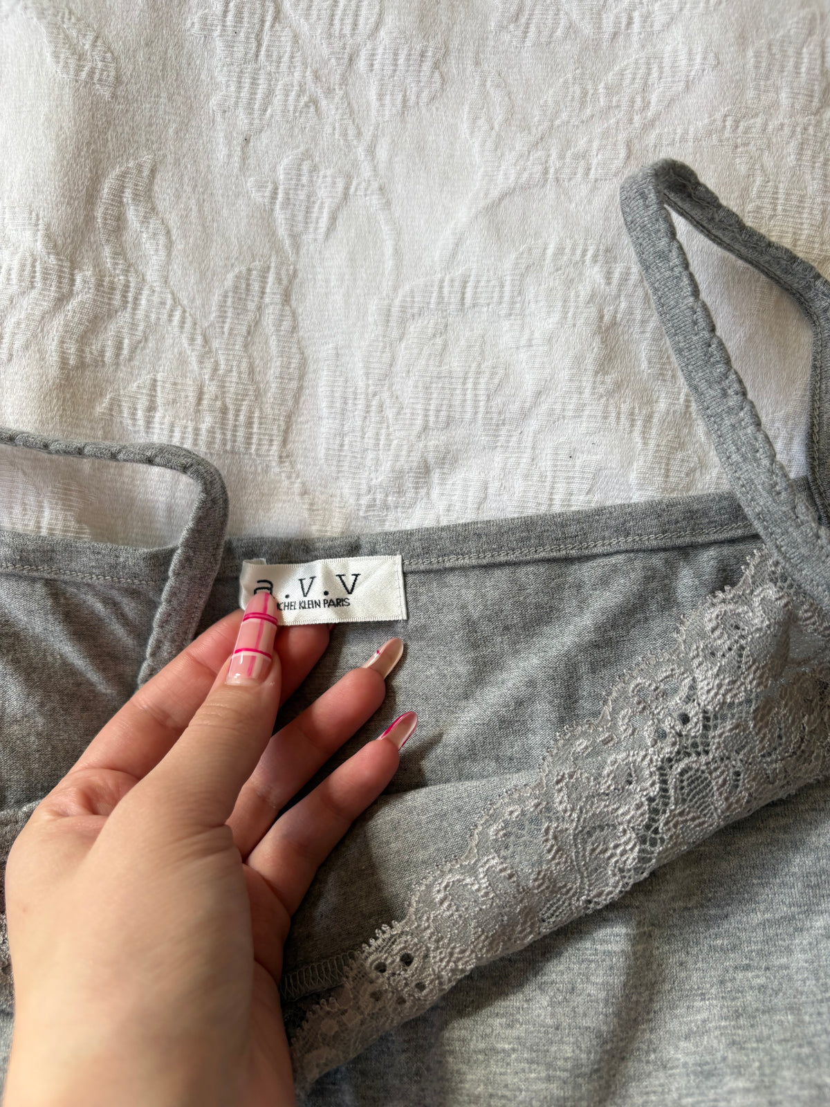 vintage 2000s y2k grey cami