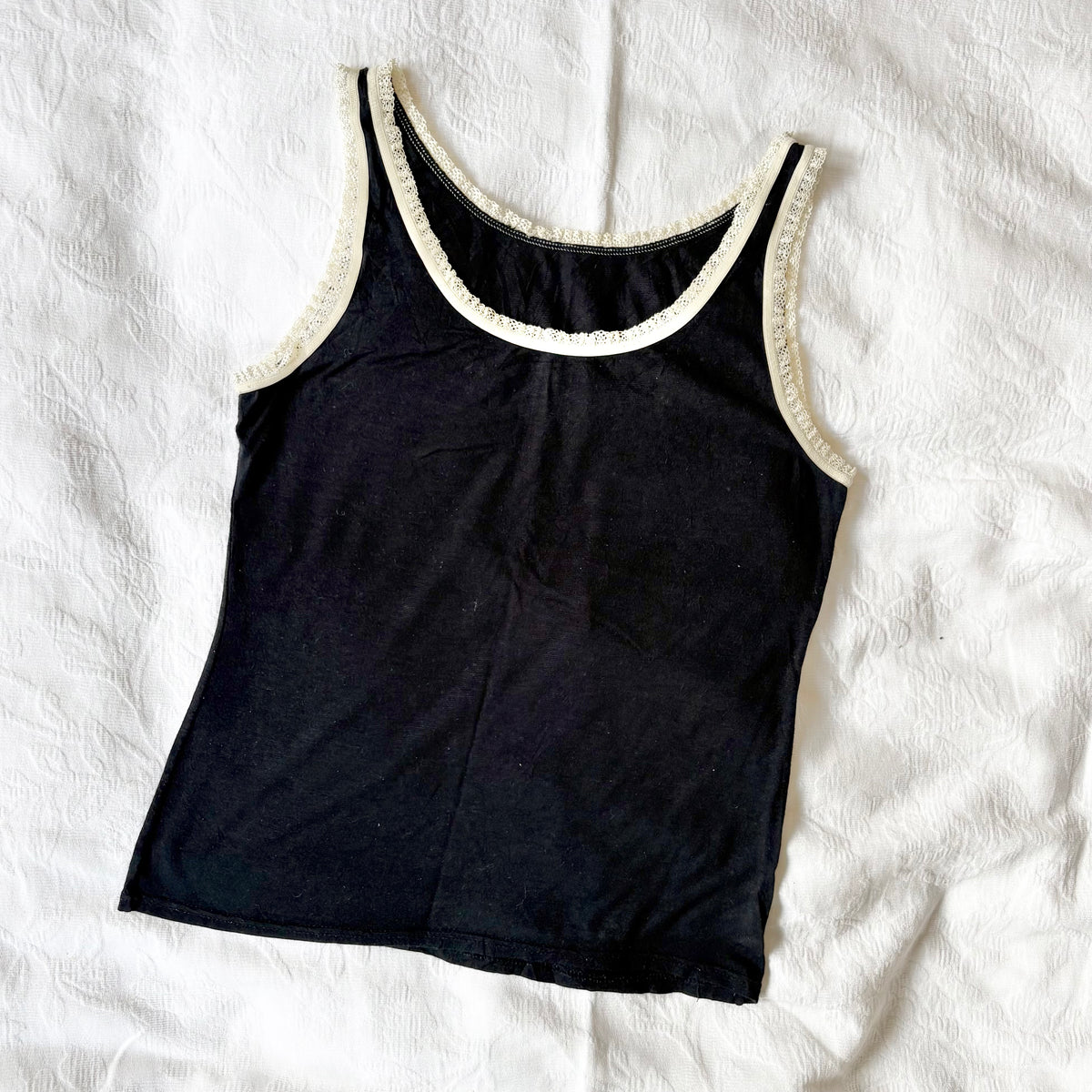 vintage 2000s y2k navy tank