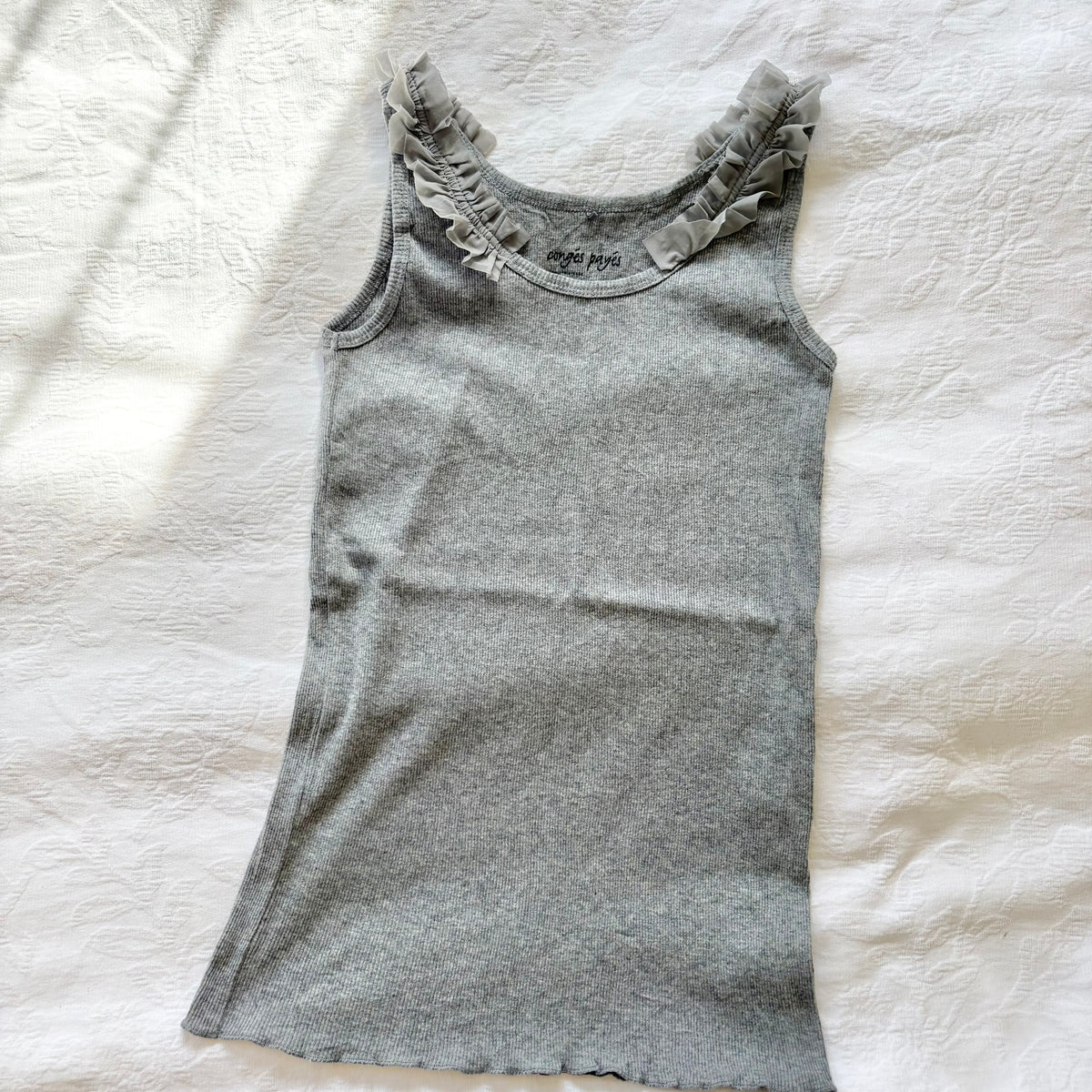 vintage 2000s y2k grey tank
