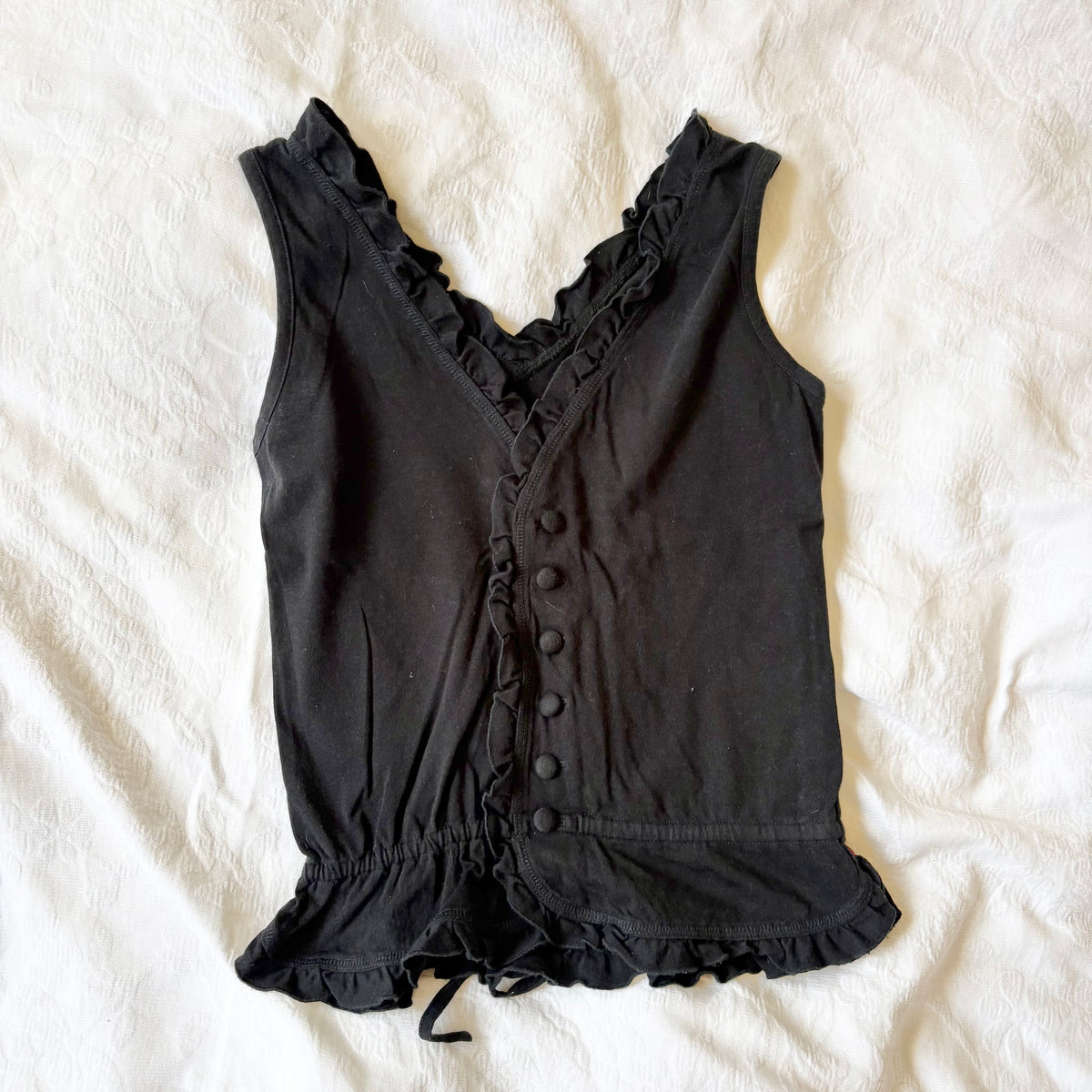 vintage 2000s y2k black tank