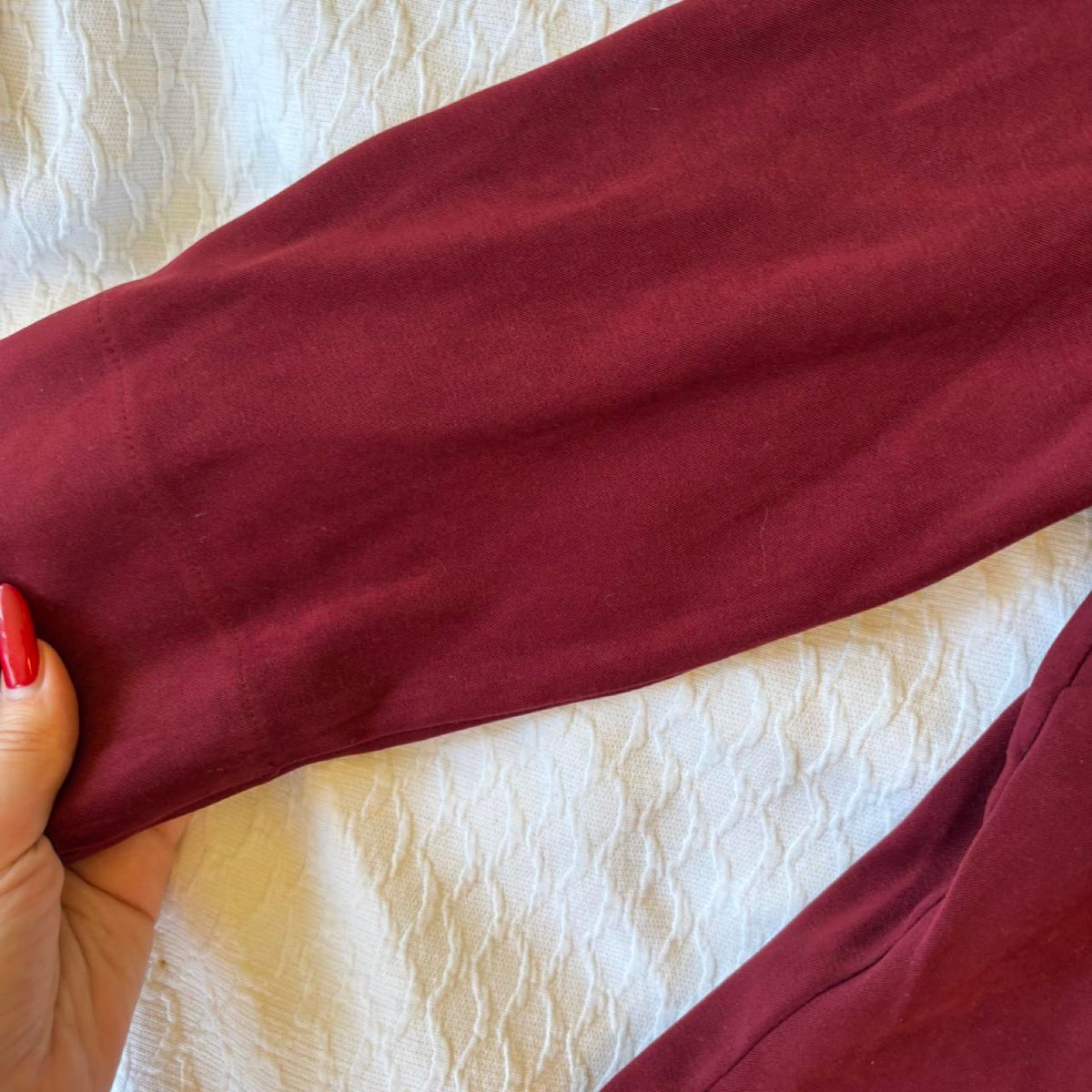 deadstock NWOT red-burgundy  button up blouse