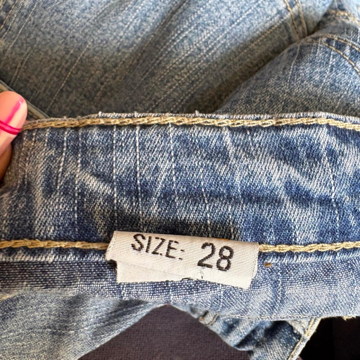 vintage 2000s y2k denim bootcut embroidered jeans