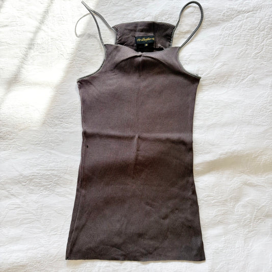 vintage 90s brown-grey subversive tank top