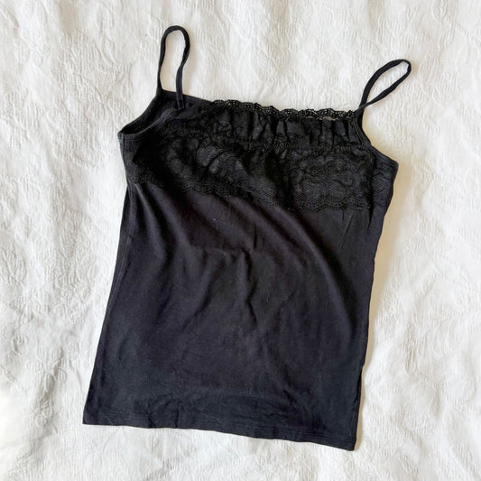 vintage 2000s y2k black cami
