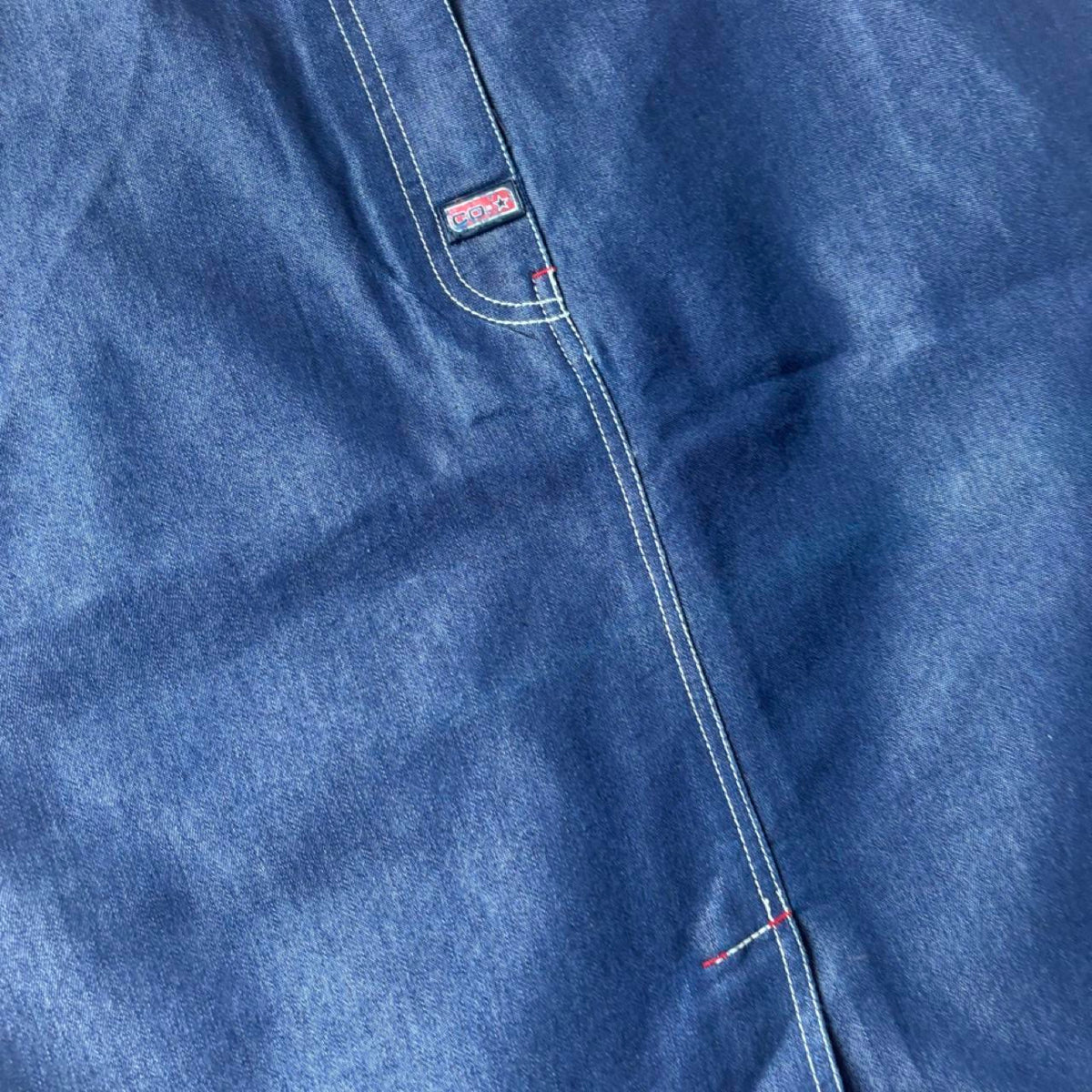 deadstock NWOT 2000s y2k denim midi skirt