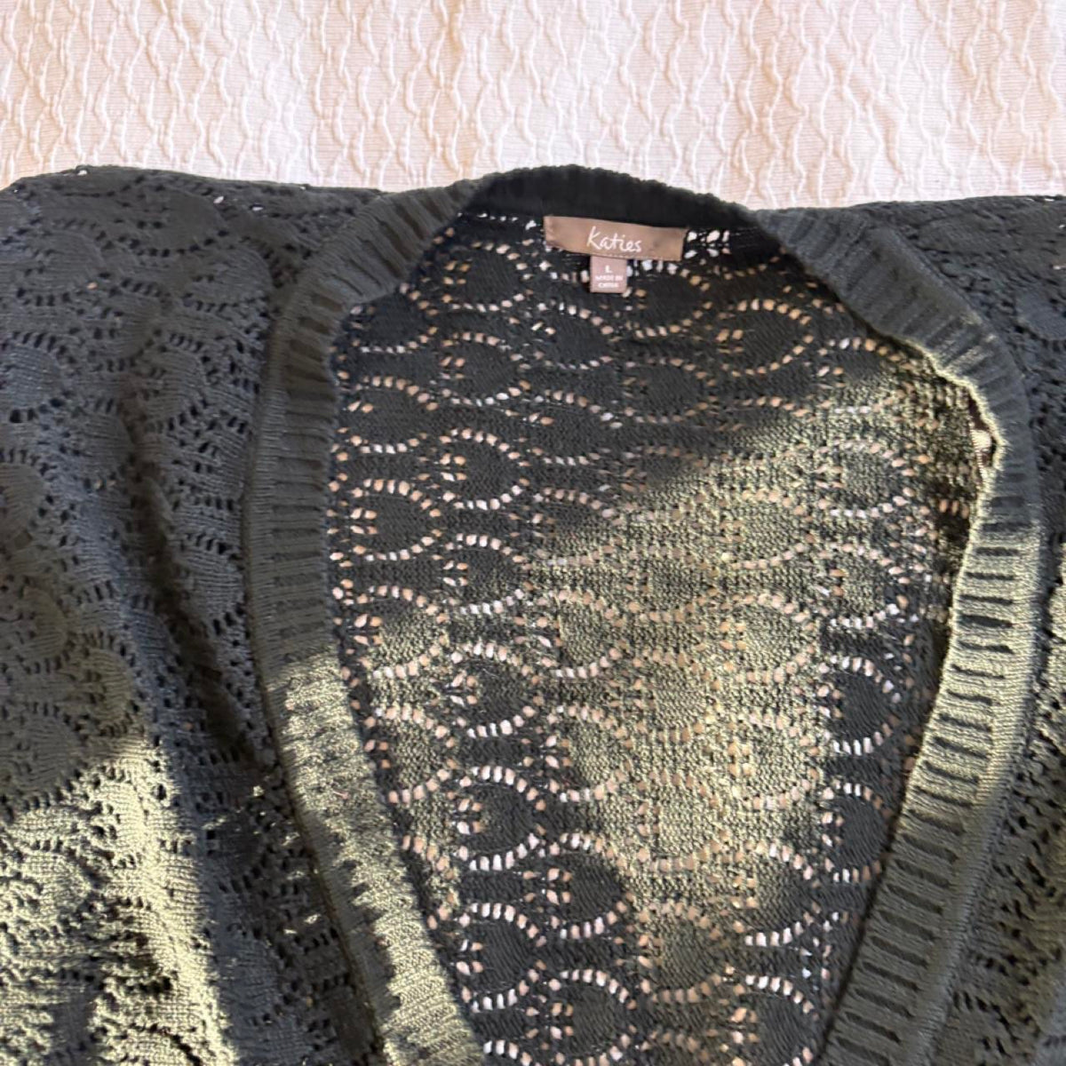 vintage 2000s y2k black short sleeve cardigan