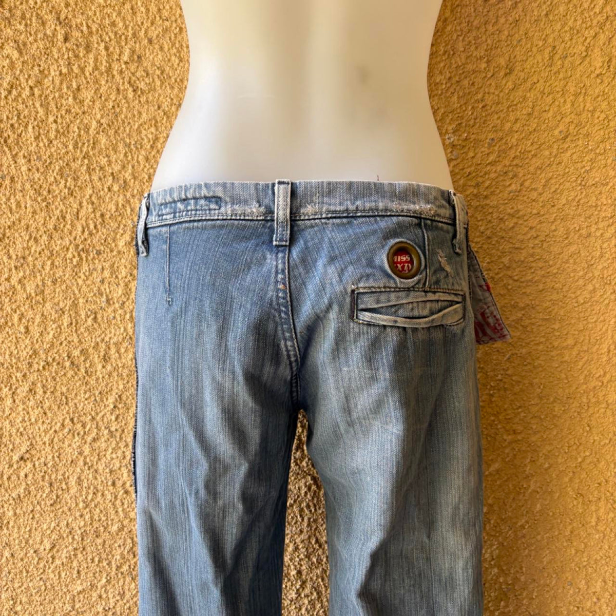 vintage 2000s y2k low rise baggy miss sixty jeans