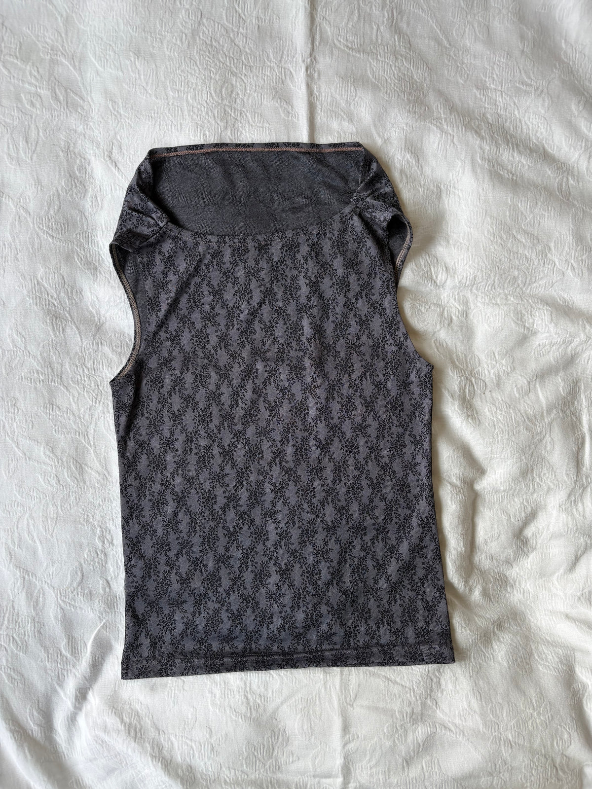 vintage 90s grey high neck tank