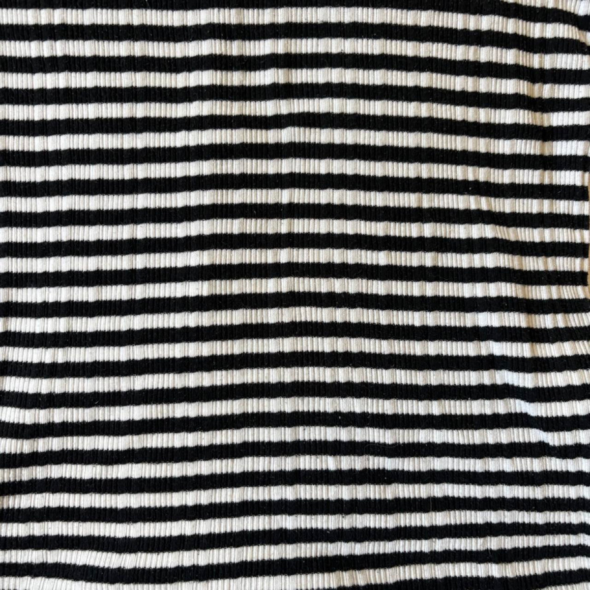 vintage 2000s y2k white black stripe knit tank