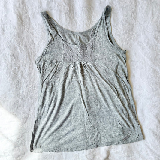 y2k grey flowy swing tank