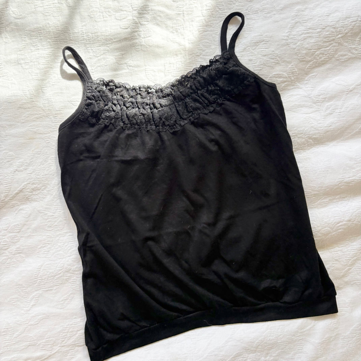 vintage 2000s y2k black cami