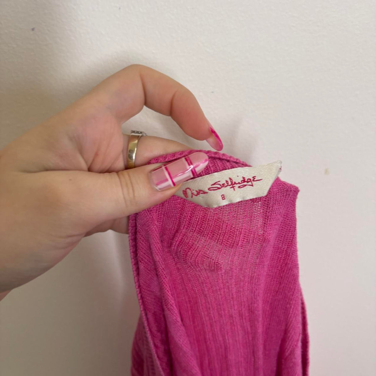 vintage 2000s y2k pink long cardigan