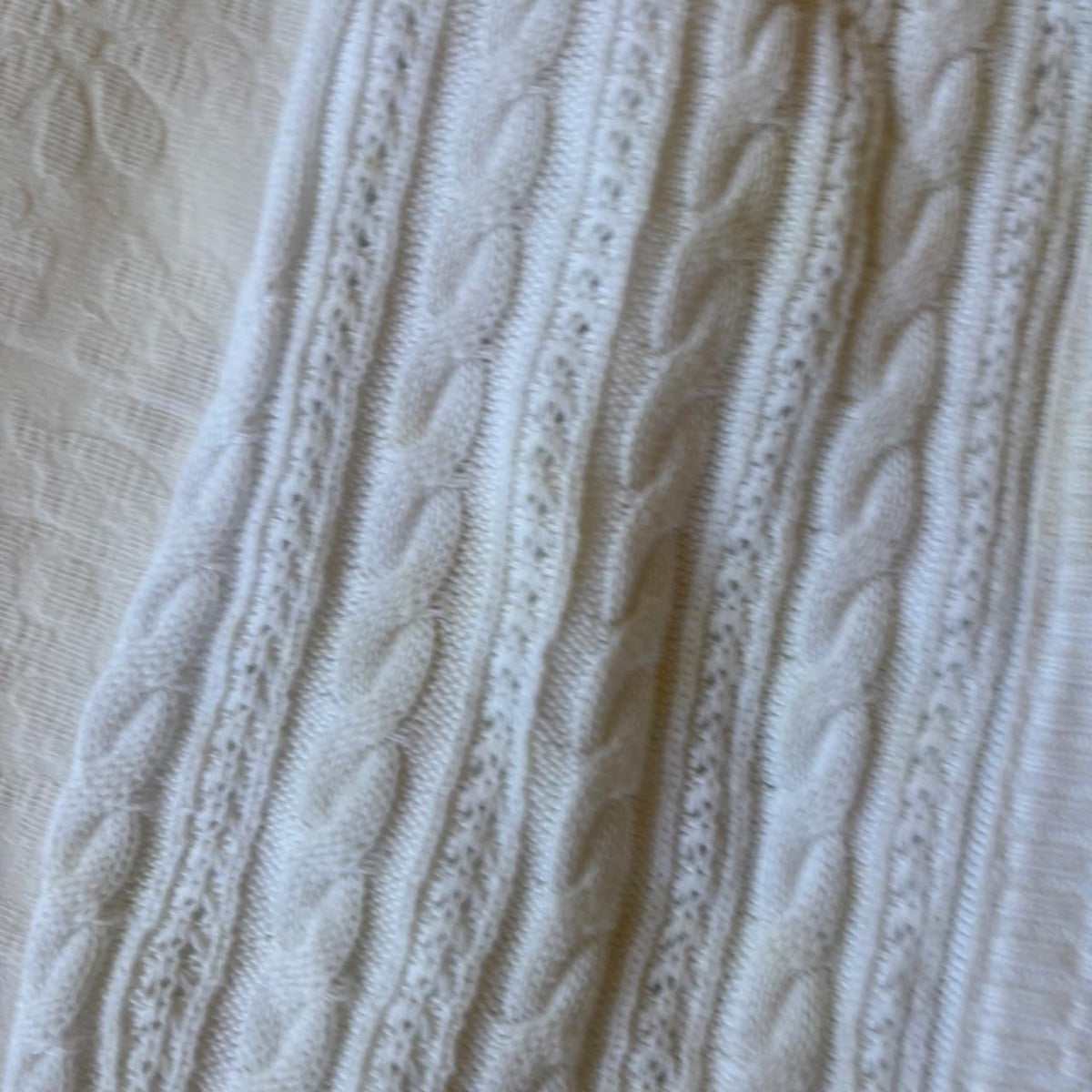 deadstock NWT 2000s y2k white knit babydoll blouse