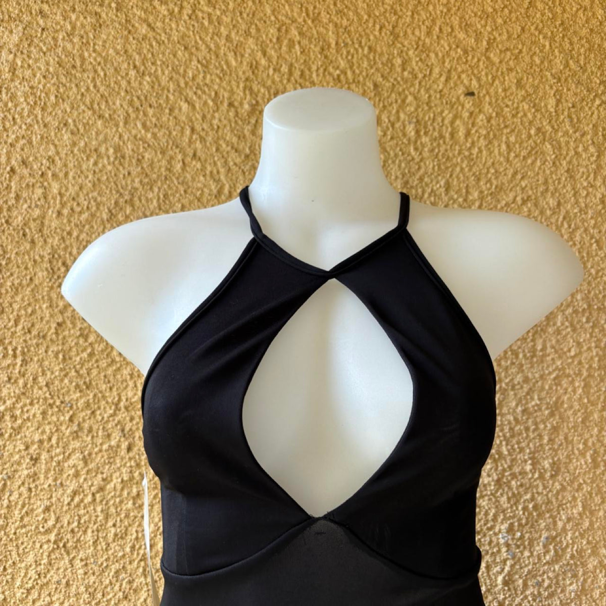 deadstock NWT 2000s y2k black knee length dress