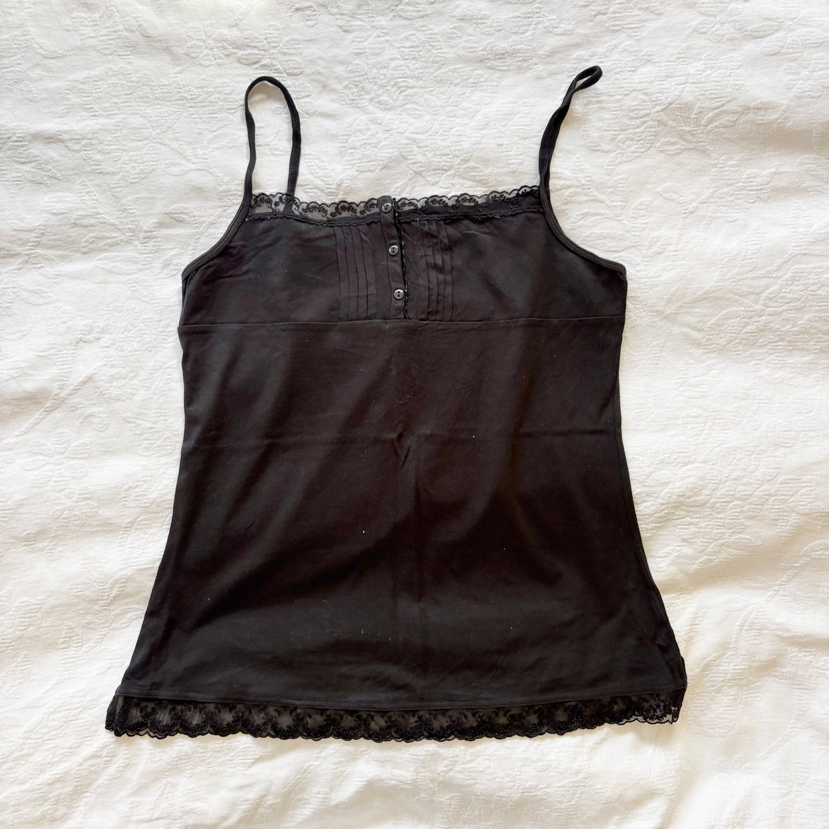 vintage 2000s y2k black cami