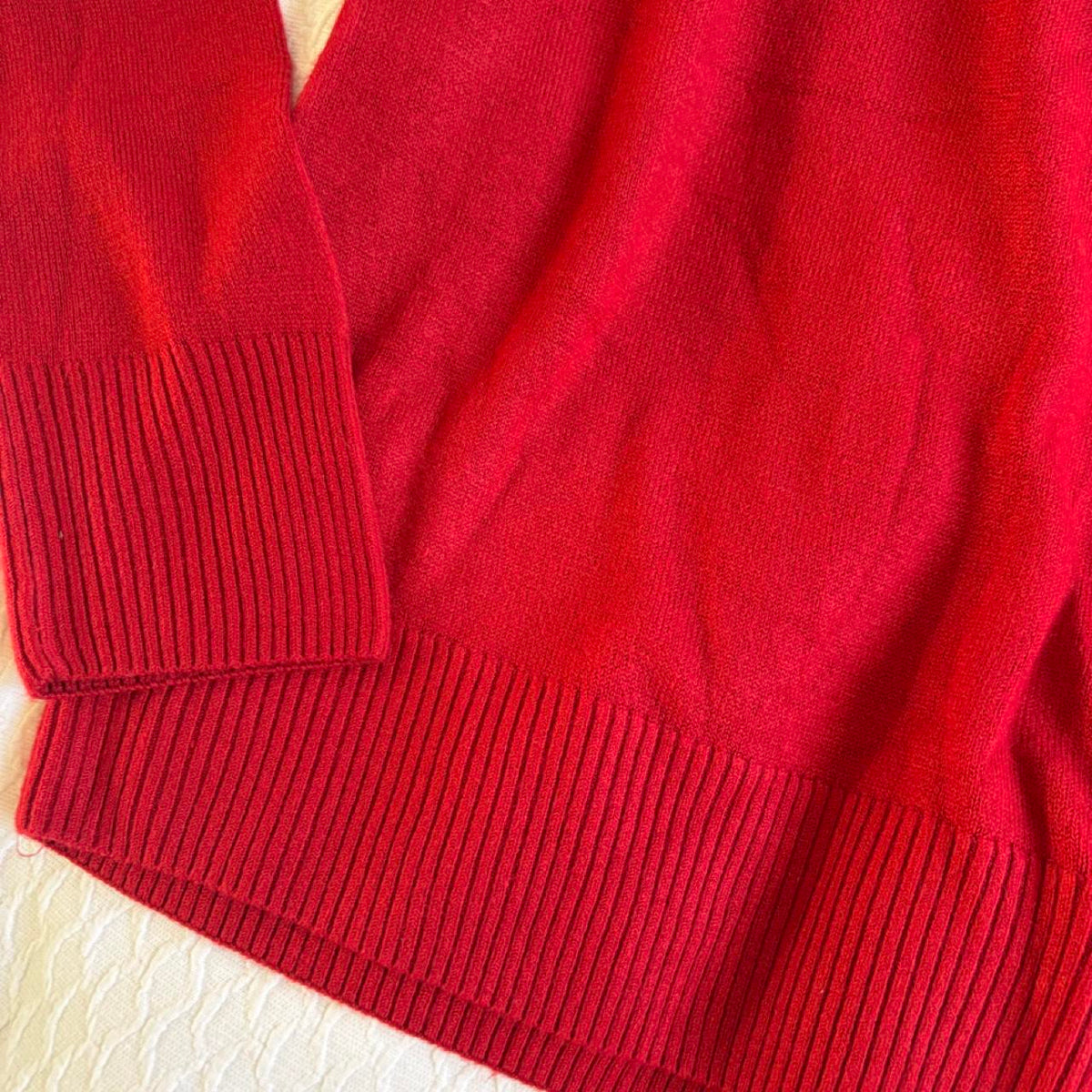deadstock NWOT 2000s era red boatneck sweater